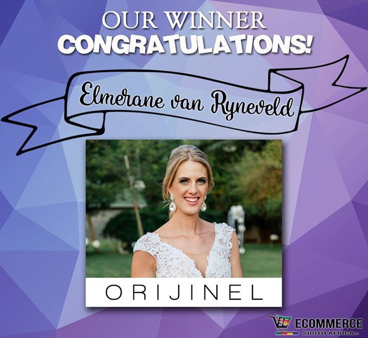 sa_ecommerce's tweet photo. CONGRATULATIONS Elmerane van Ryneveld! Winner of the Online Store Bundle to the value of R25 000! Orijinel will get… https://t.co/5y2L6mWdhG