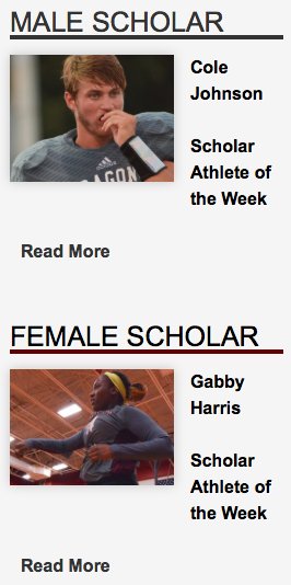 Collierville_AD's tweet photo. Congrats to @Cole_Johnson10 and Gabby Harris, @missgabbyh_,  for being selected as our CHS Athletes of the Week. https://t.co/E7x2pVW2y5 https://t.co/xynXluJFfo