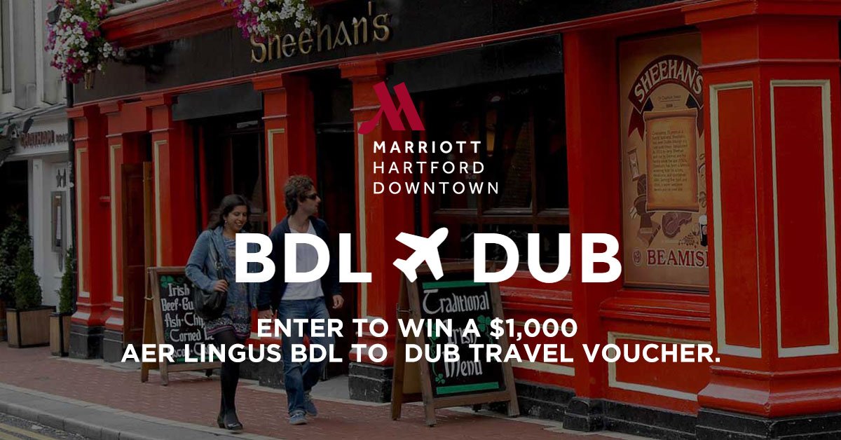 Celebrate the #Hartford BDL x DUB connection! We're giving away an Aer Lingus #travel voucher. goo.gl/nXL32b