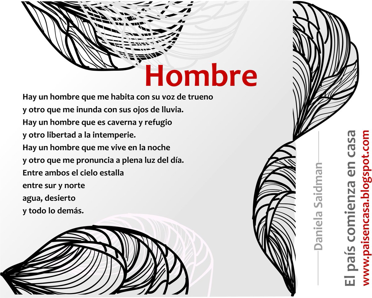 DanielaSaidman's tweet photo. https://t.co/oVuAI0apL4 es un blog y un libro... Allí duermen, esperándote, los poemas de El país comienza en casa... https://t.co/KRT52809p7