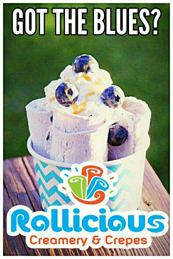 RolliciousUSA's tweet photo. Monday Blues?  We got you... Blue Berry Rolls! #Wauwatosa #Milwaukee #mondays #foodies #icecream https://t.co/09hzjVcTIQ