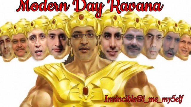 i_me_my5elf's tweet photo. Beware of Modern Day Ravana who will distract u from real news. Deceive &amp; brain wash u for Modi #SurgicalStrikePolitics #ModiBackStabsArmy https://t.co/Z1FhddWRvp