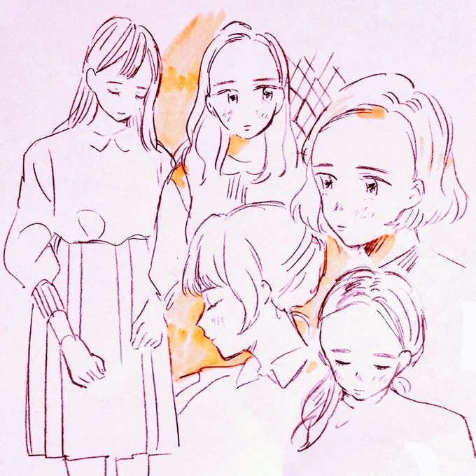 「4人の女性 ショートヘア」のTwitter画像/イラスト(古い順)