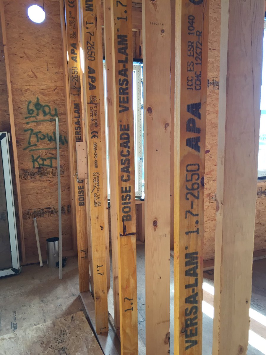 chadludeman's tweet photo. We're putting in engineered studs for #ArborHouse by @postgreenhomes for perfect kitchen walls. #lotsofdifferent. https://t.co/lu6ubZ3ug0