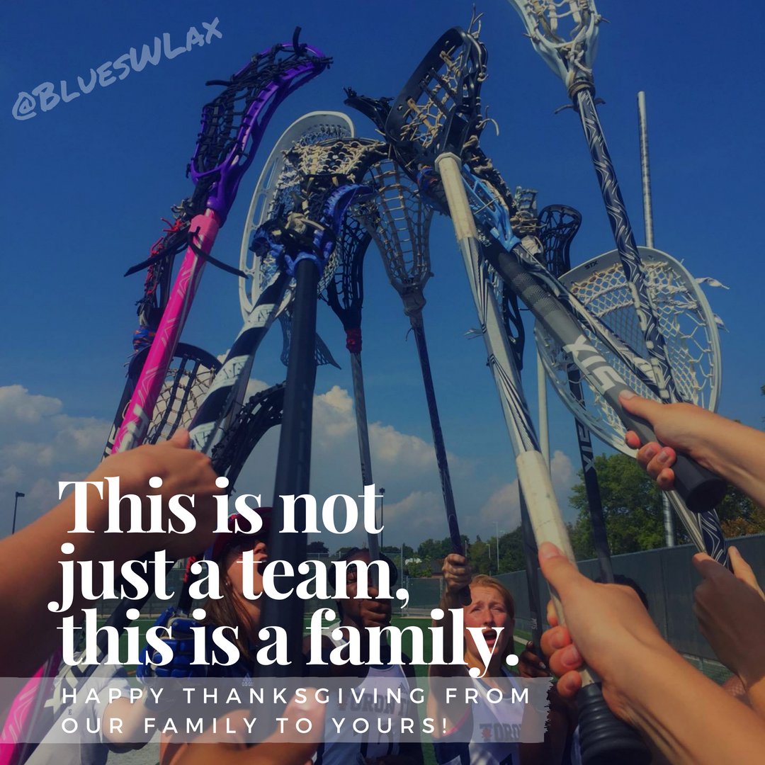 Happy Thanksgiving to all our fans! We are super grateful to have such a supportive #laxfam both on &amp; off the field 💙🦃  #blessed #BleedBlue
