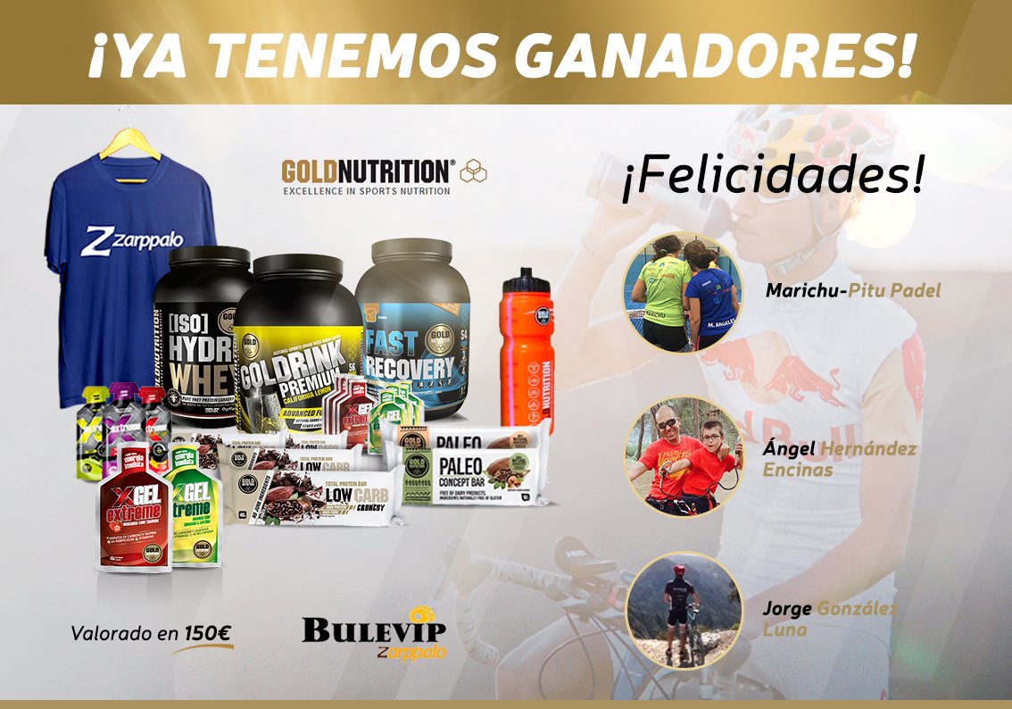Ya tenemos a los ganadores del #SorteoBulevip <a href="/GoldNutritionES/">GoldNutrition</a> ¡Enhorabuena y gracias a tod@s por participar! ow.ly/hHlz3051UqR