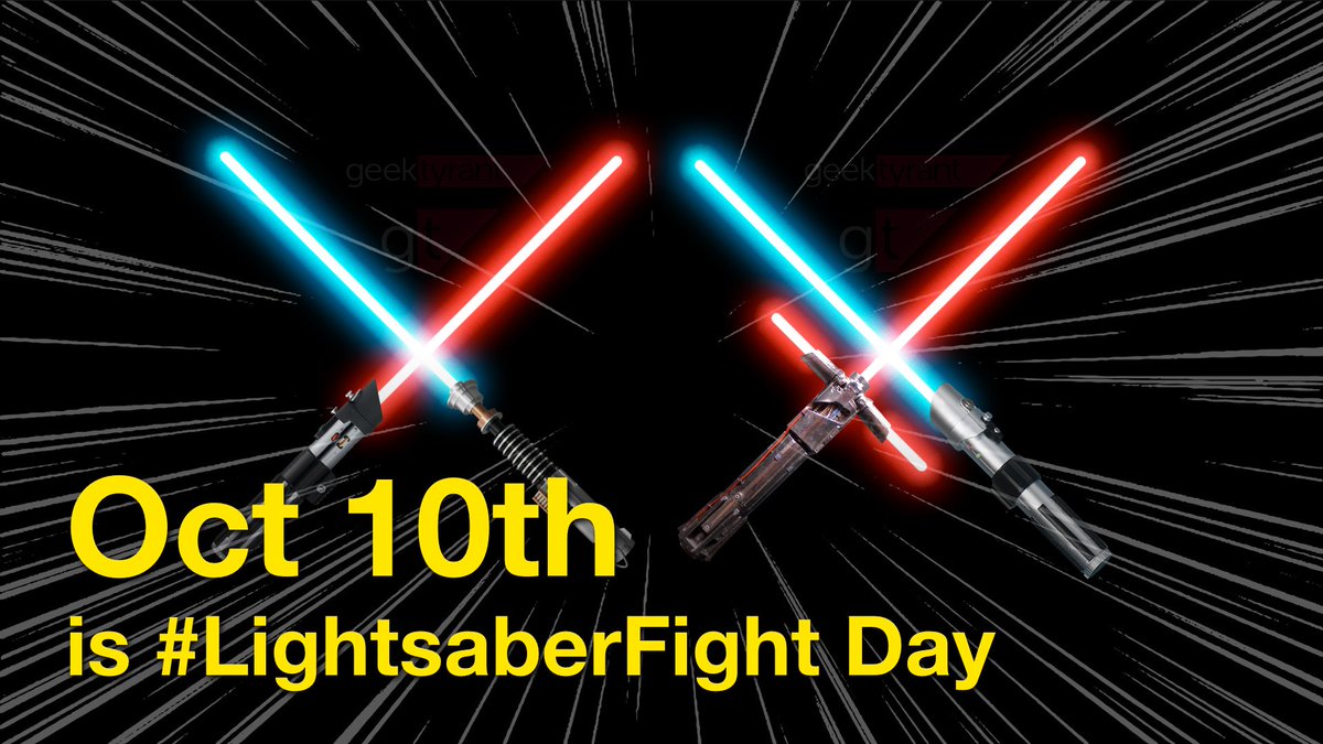 GeekTyrant's tweet image. Today is #LightsaberFight Day!!!
youtu.be/mEkWvZS6OQI —
