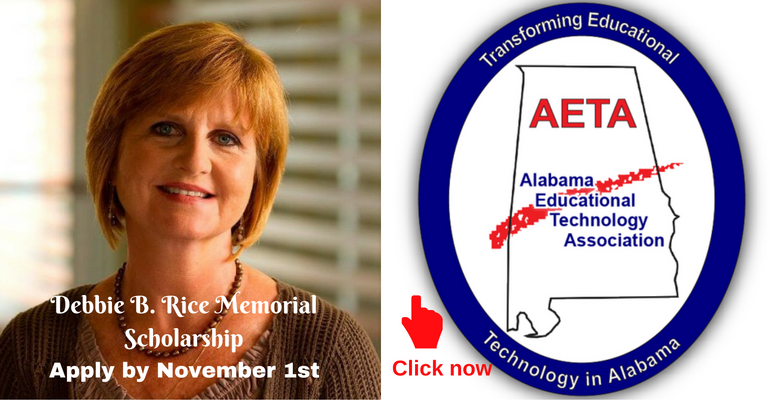 AETAssociation's tweet photo. Applications still open for the Debbie B. Rice Memorial Scholarship. Click to learn more. #AETA2016 https://t.co/N32MN5ts7C https://t.co/OD5GlVVkxY