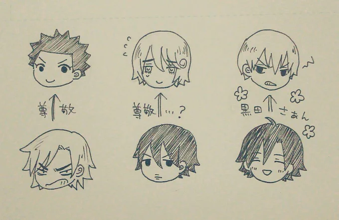 新生箱学の先輩後輩関係がかわいくてかわいくて、ついでに総北も描いたら総北ってこんなゴチャゴチャだっけ 