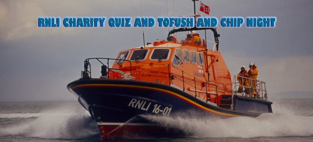 It's our RNLI Charity Quiz and Tofush and Chip Night this Thursday 13th October. Fantastic prizes to be won. #Henley #RNLI #Charity #vegan