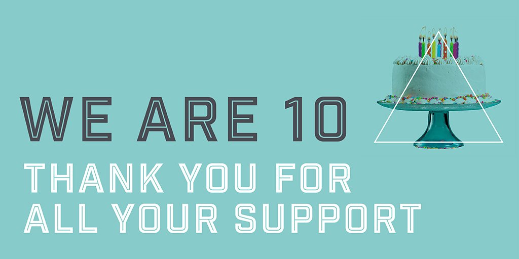 creativetri's tweet photo. We are celebrating our 10th birthday and would like to thank all our clients for their continued support. #creativetriangle #celebrate https://t.co/II0cqjgoED