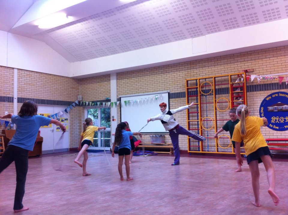 DentonPriSchool's tweet photo. Pleased to welcome @dexteritydance for another wonderful rhythmic gymnastics session #schoolgames https://t.co/EbLeStf6j1