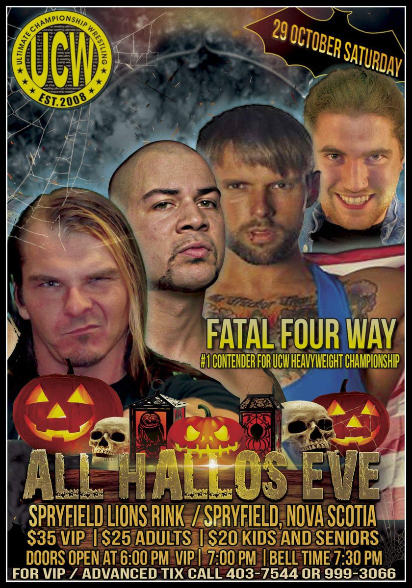 Fatal 4 way to determine the number 1 contender for the UCW Heavyweight Championship! How stacked is this card??