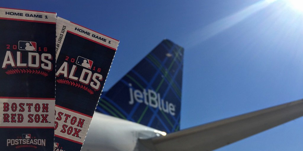 JetBlue's tweet photo. #RedSoxNation! Enter for a chance to win 2 tix to tonight’s game at #Fenway when you follow + tweet us with #JetBlueWillCall (1/2) https://t.co/9rv4sv0en7