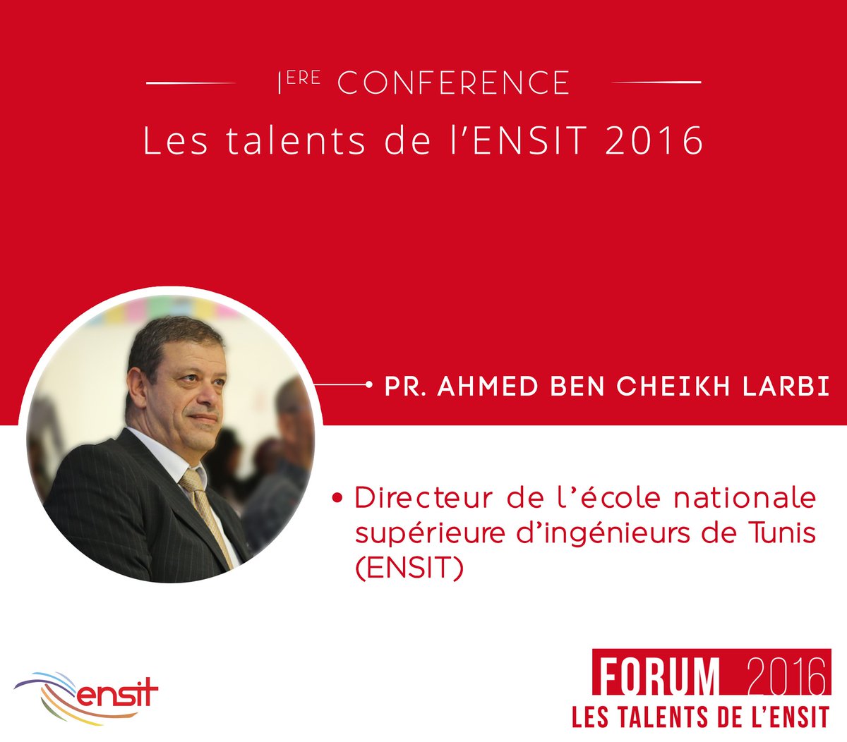 EnsitOfficial's tweet photo. Notre conférencier Pr. Ahmed Ben Cheikh Larbi
Lien de l'évènement : https://t.co/RAAmdOJNZl  
#ENSITTalents 
#ENSIT #UTICA
#Tunis #Tunisie https://t.co/pHKoIBLHp2