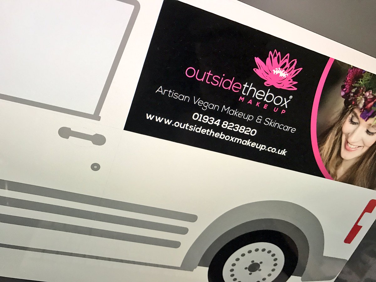 seepops's tweet photo. Working on some vehicle #branding for @OTBmakeup. Vroom vroom 🚗 https://t.co/l6Lx1Ekuql