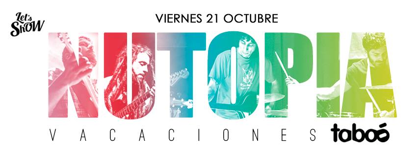 nutopiamusica's tweet photo. Se aproxima música... 
VIERNES 21 OCT - @SalaTaboo - CONCIERTO
NUTOPIA + @Poochieandmaxi + DJ Barker 
Organiza: @Letshowes Anticipada: Wegow https://t.co/ijO7WhP9hr