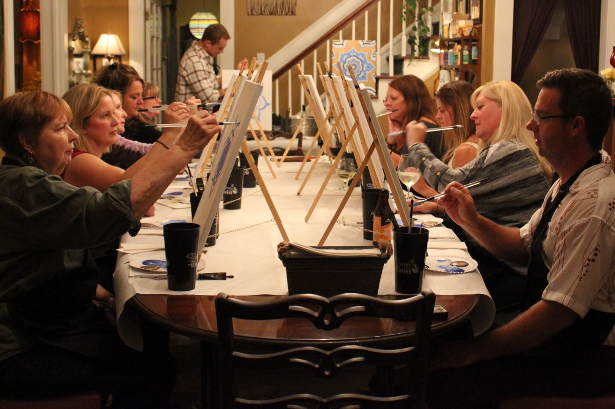 PrairieGHouse's tweet image. Much thanks to Jess from @PWATfishers for leading our first Prairie Paint Night! #visithamiltoncounty