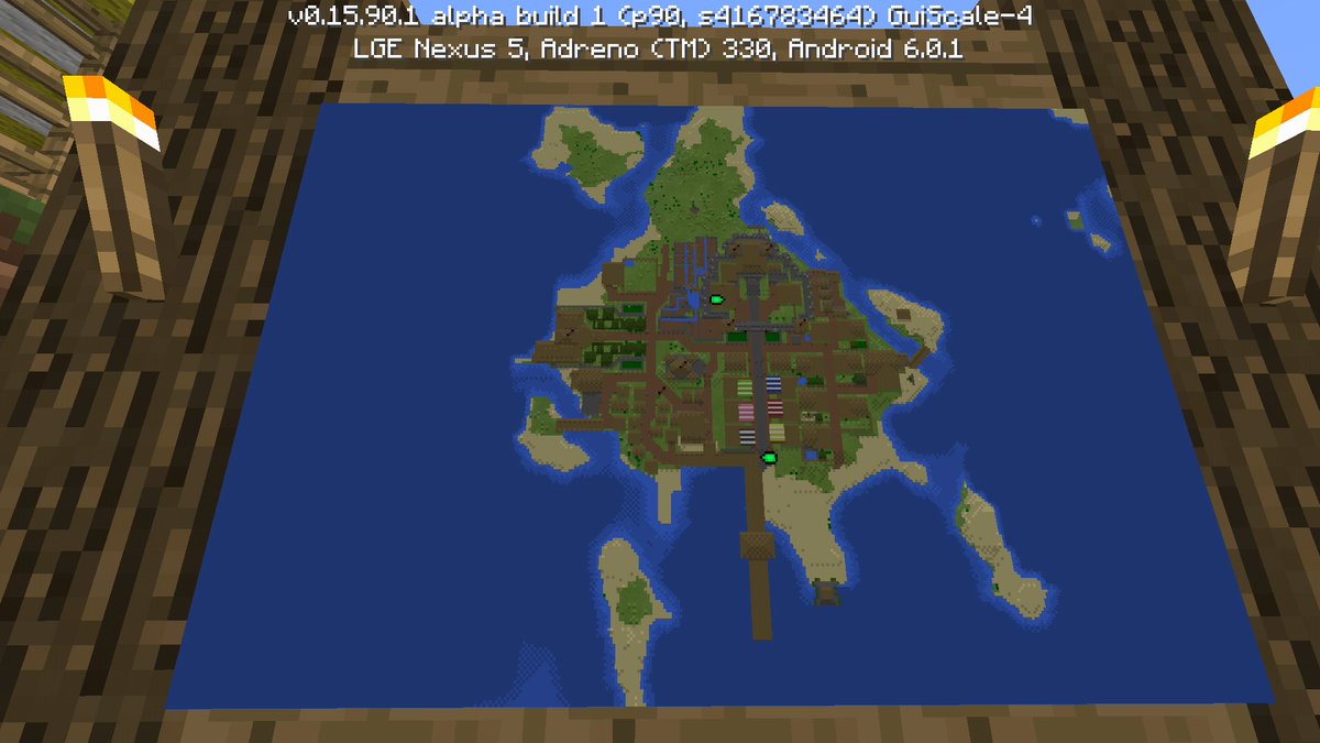 ウィントライ州 در توییتر 実は地道に進めていた 海の見える街 建物のほとんどが村と同じｗ 配布の仕方が分からないので今のところ配布しないかも T Co 1ekbn2zc0e マイクラpe Minecraft 海の見える街