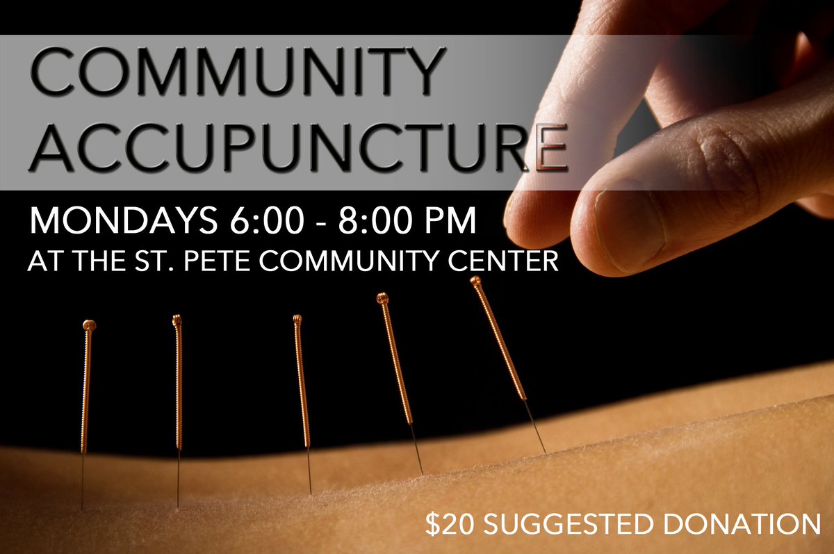 metrohealthycom's tweet photo. Tonight @MetroWellCtrs #StPete-- community acupuncture! 6pm, see you there :) #MetroMeets  #LGBTHealth #TampaBay https://t.co/eWfAhjVjS6