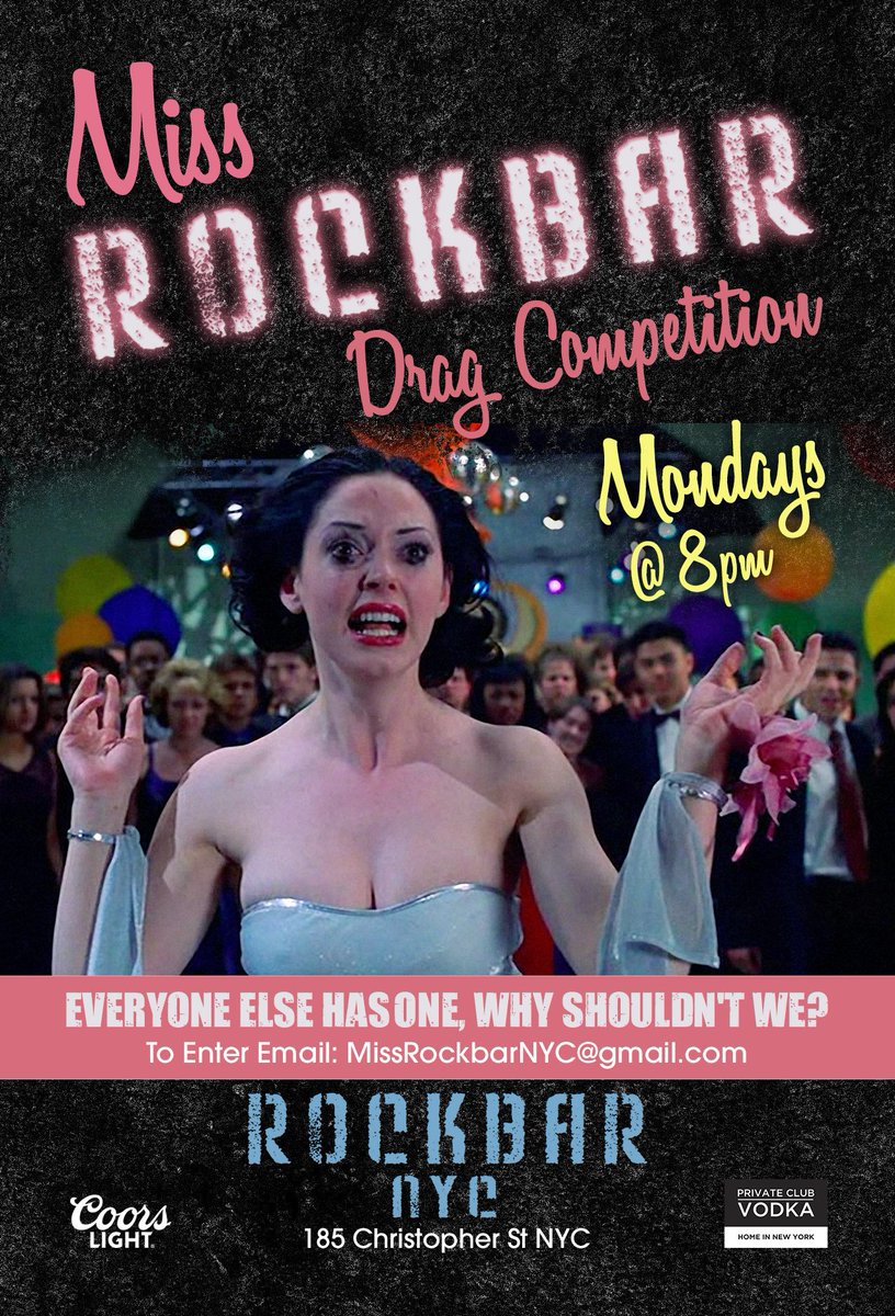 Rockbarny's tweet photo. Tonight: Miss Rockbar Week 2
Featuring: Florence D'Lee, Ophelia Nightbird, Precious Envy, JizzaBella and Xandra Dee!  $4 Wells, $3 Coors https://t.co/LVFPOn3D2b