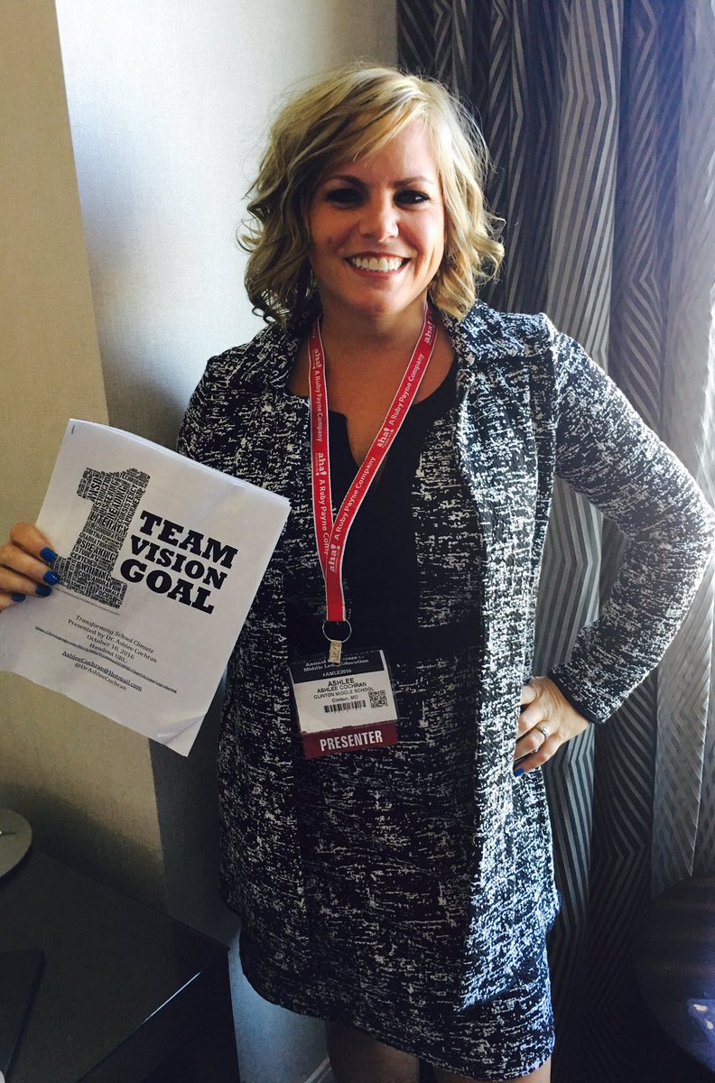 DrAshleeCochran's tweet photo. Thank you #AMLE2016 Speed Learning attendees! Presentation URL: https://t.co/bNrjLVj4KB     #1team1vision1goal https://t.co/1f8QzUMJnl