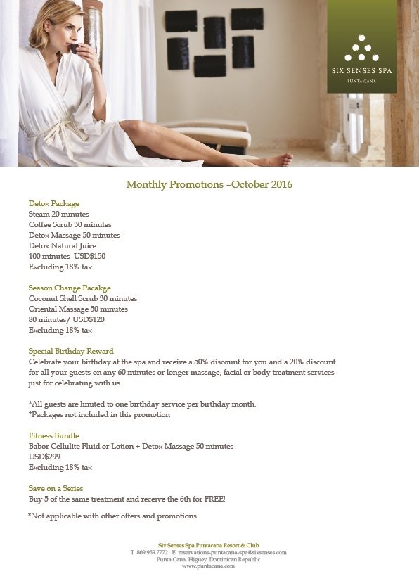 PUNTACANARESORT's tweet photo. Recommendation of the month: Try our #DetoxPackage @SixSensesSpaPC, the perfect treatment to refresh your skin https://t.co/Qzc5P1zlCI. https://t.co/CX8D7BCRbo