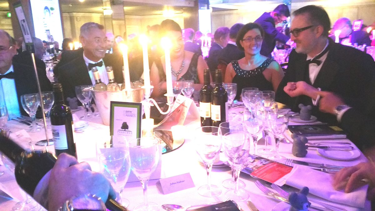 PeartreeCS's tweet photo. At the @BIFMAwards and looking forward to a great night with our guests @penguinrandom @GazpromEN @DP_World @Allclean2 #BIFMAwards https://t.co/77tKmEJjW8