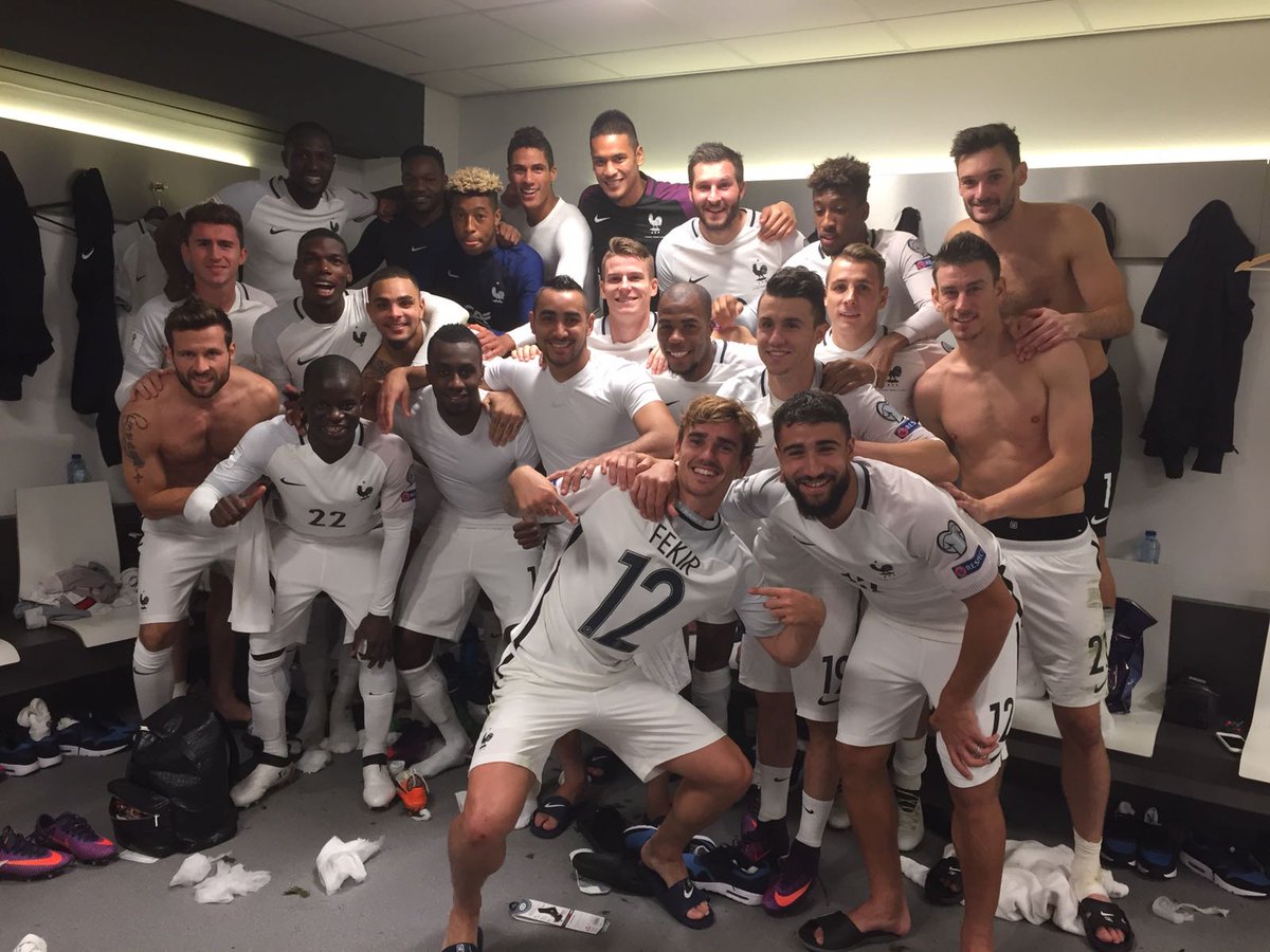 MoussaSissoko's tweet photo. Très bon résultat ce soir avec la team ! #CM2018 #Fiersdetrebleus #Firstneverfollows https://t.co/zKEm5QNKeu