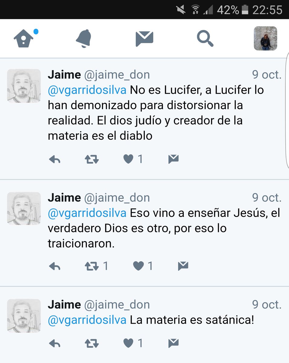 No es Lucifer, a Lucifer lo demonizaron para distorsionar la realidad. El dios judío y creador de la materia es el diablo. Eso vino a enseñar Jesús, el dios es otro, y por eso lo traicionaron. La materia es satánica.