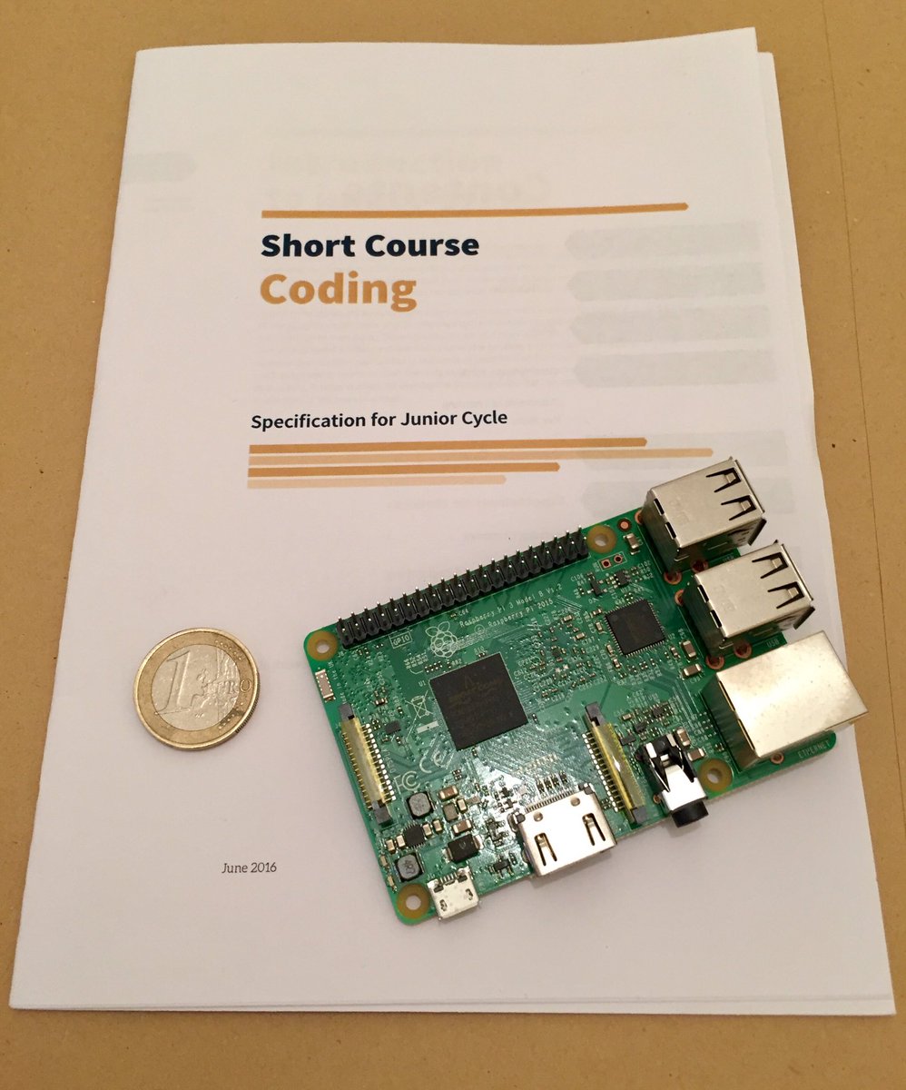 JC_Coding's tweet photo. Investigating the use of @Raspberry_Pi to cover the Short Course Coding, cheaper than a textbook &amp; small enuf to take home #edchatie #EdTech https://t.co/7usqn4ELSc