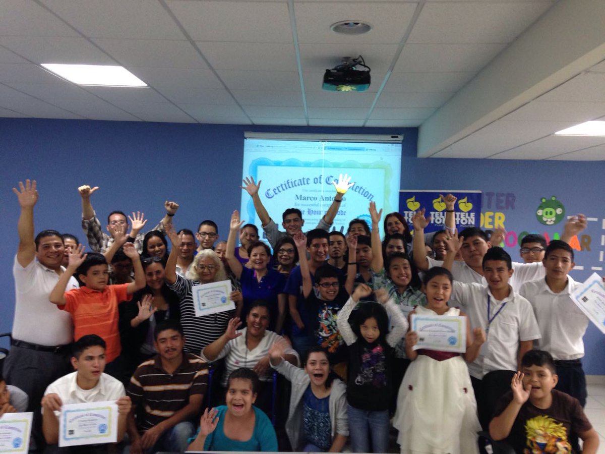 Trust4Americas's tweet photo. Así finalizó la jornada #YoPuedoProgramar en el Centro POETA @TeletonSV ¡Felicitaciones a todos y todas! #POETAFSP @msphilanthropic https://t.co/LquN5YKOgY