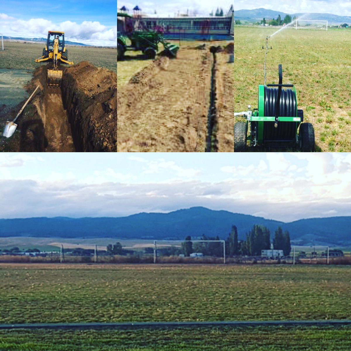 OSAASports's tweet photo. The OSAA Foundation Grant in action! Check out the beautiful field Powder Valley HS was able to put in! #opreps https://t.co/B8GqEv81TA https://t.co/mTqqcbtGBZ