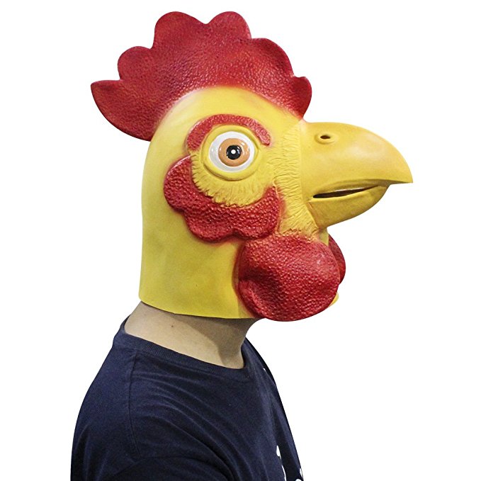_chckns_'s tweet photo. There's only 2 wks left to #halloween. Do you still need a #costume? How about a #chicken mask! 
https://t.co/i72JcQbLLx https://t.co/uD4ecS2WIr