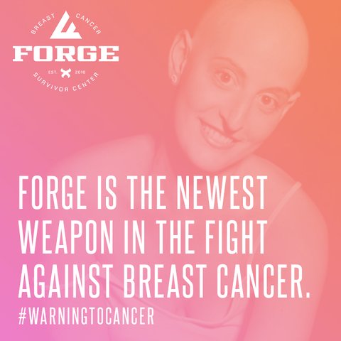 Forge_bcsc's tweet photo. Through Forge, no one is ever alone in their journey with breast cancer. That's our #WarningToCancer! https://t.co/28LDCVhsLu