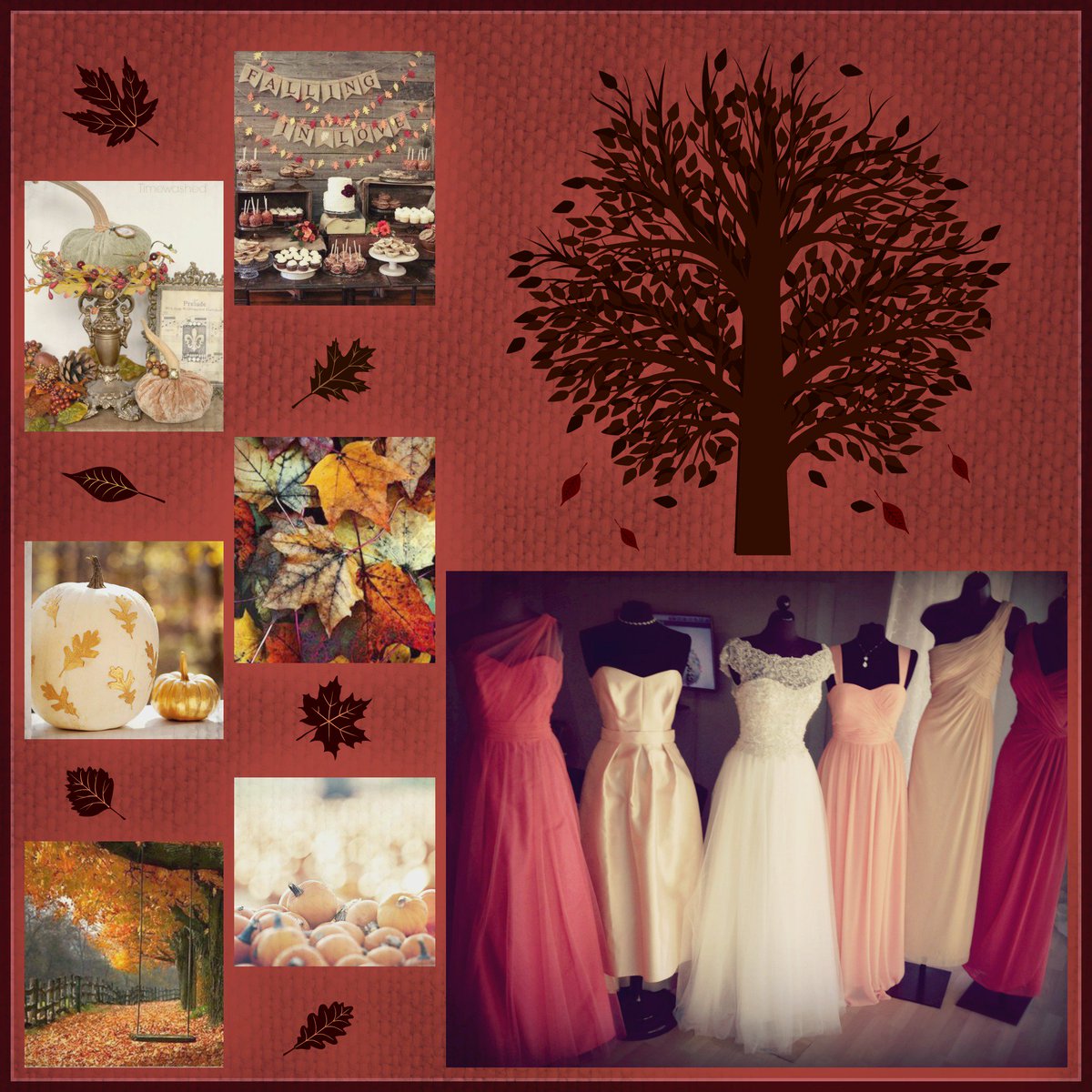 WeddingInsp's tweet image. Fall weather is certainly upon us! 
We are featuring October colors in the window this week. Dark orange, gold &amp;amp; peach!