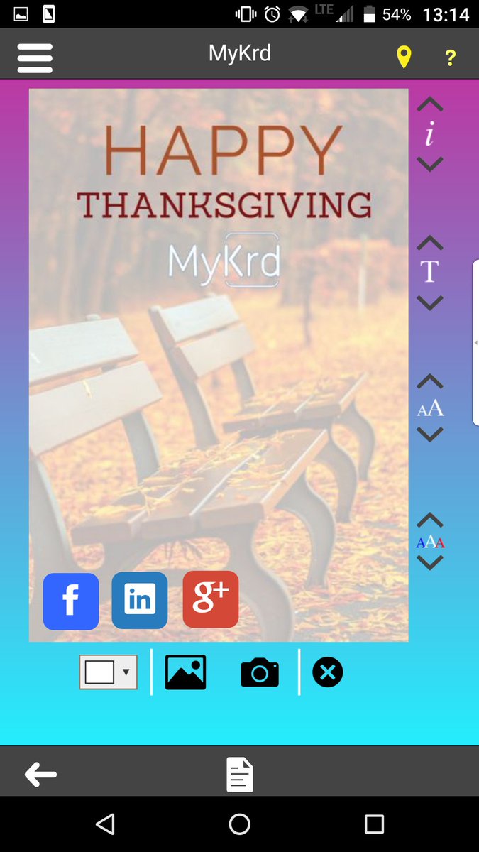 MyKrdApp's tweet photo. Happy #thanksgiving from the MyKrd team! https://t.co/GGj1eMrVB0