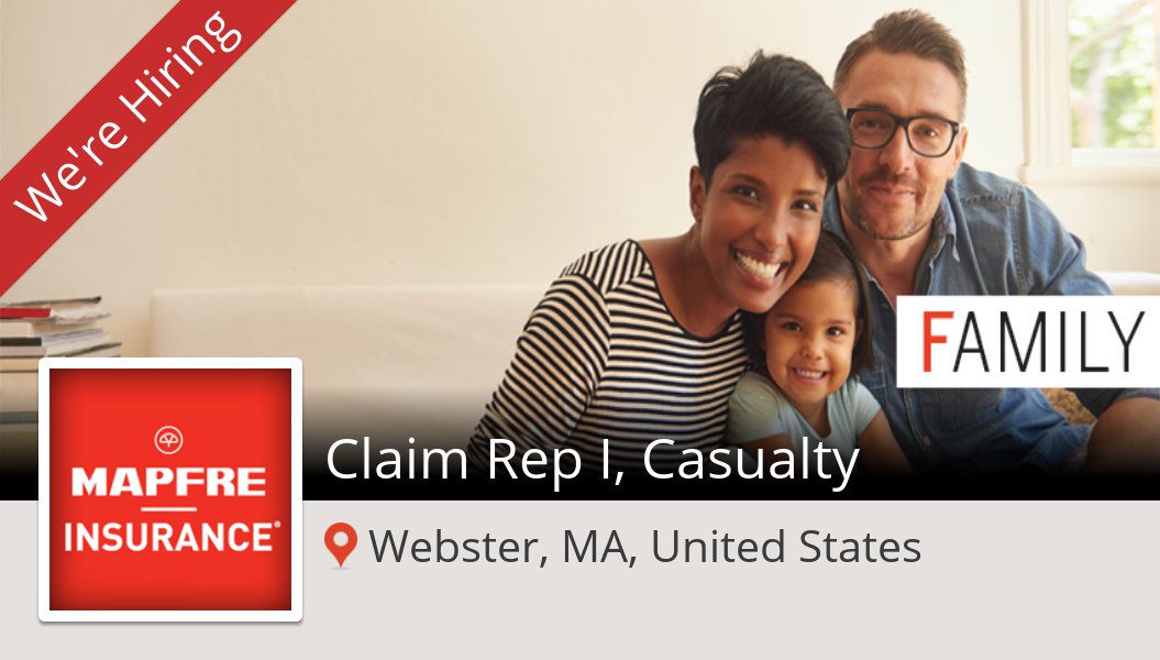 AlyssaHansen's tweet image. Claim Rep I, #Casualty at #MAPFREInsurance in #WebsterMAUnitedStates #job workfor.us/mapfreinsuranc…