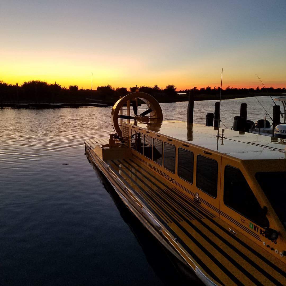 BLACKBIRDVII's tweet photo. @Buccigross hey john, check out @BLACKBIRDVII blackbird hovercraft charters for a fast, fun return commute today from Fishers Island. https://t.co/wGGI6GKjk2