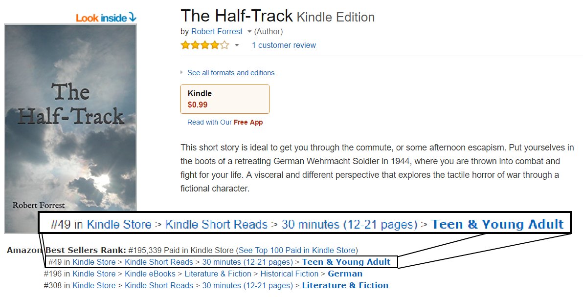 RForrestAuthor's tweet photo. Thanks to all who bought my #shortstory and helped me into the Top 50 of that list.  I am so grateful and I really hope you enjoyed it. https://t.co/PdLDBi68E1