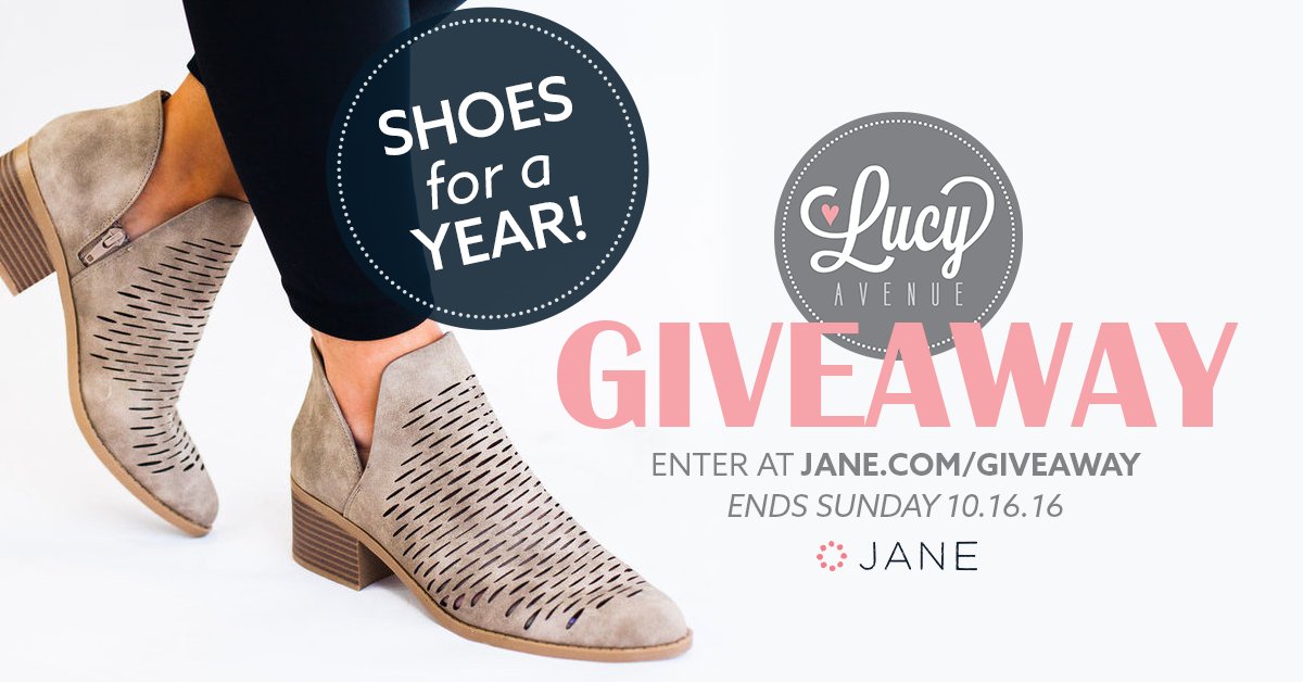 janedeals's tweet image. One of our BIGGEST giveaways ever. Win shoes for a whole YEAR!! {vryjn.it/lucyave_tw}