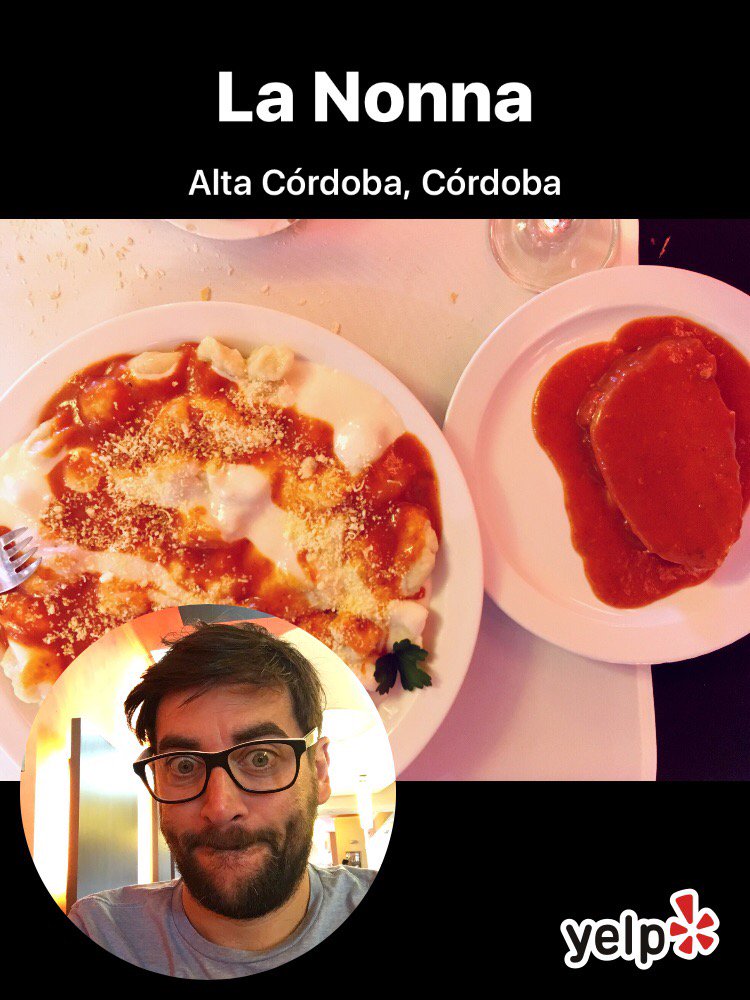 lisandroenrique's tweet photo. La Nonna #Yelfie @yelpcba  https://t.co/W5w28Y6lfq https://t.co/GDMHryD27S