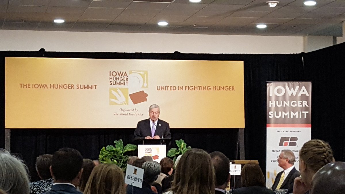 bamffa's tweet photo. @TerryBranstad speaking at the #iahungersummit today talking about the legendary Norman Borlaug https://t.co/QIL8KQH5Vt