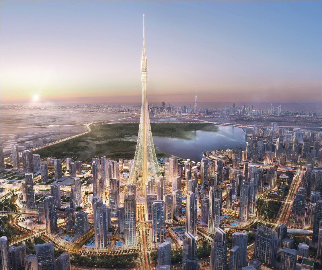 HHShkMohd's tweet photo. The new tower sets another challenge in the history of human architecture: a race the UAE deserves to lead. https://t.co/TH6wmU6ZWi
