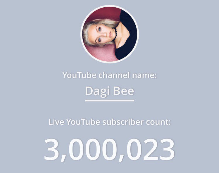 dagibee's tweet photo. WIR SIND 3 MIO. AUF YOUTUBE ! 

DANKE DANKE DANKE DANKE DANKE! 😭❤️💪🏼🎉 https://t.co/a0Rpqix3zU