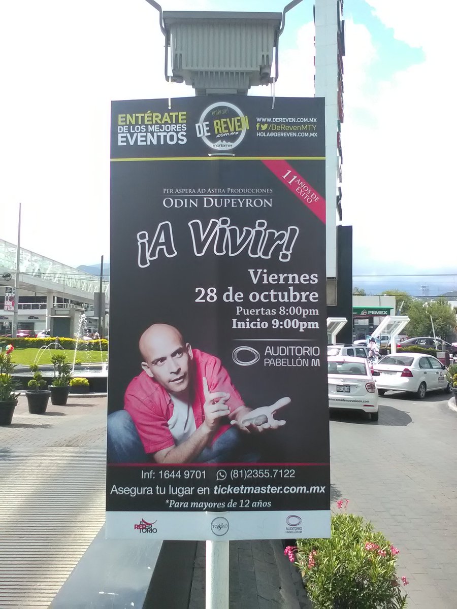 DeRevenMexico's tweet photo. A Vivir con @Odin_Dupeyron en @AuditorioPM boletos en @Ticketmaster_Me @ElRepertorioMx https://t.co/r3rPNdKbBY