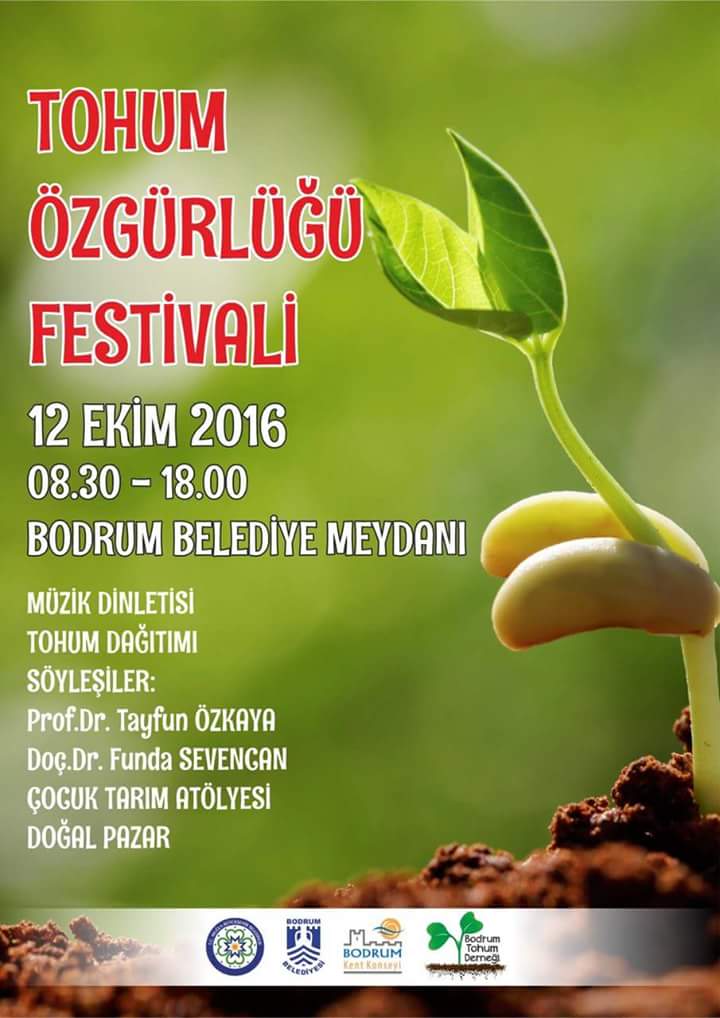 Tohum Özgürlüğü Festivali 12 Ekim'de Bodrum'da #lahey #bodrum #yereltohum #yerelikoru #yerelitanıt #yerelitüket