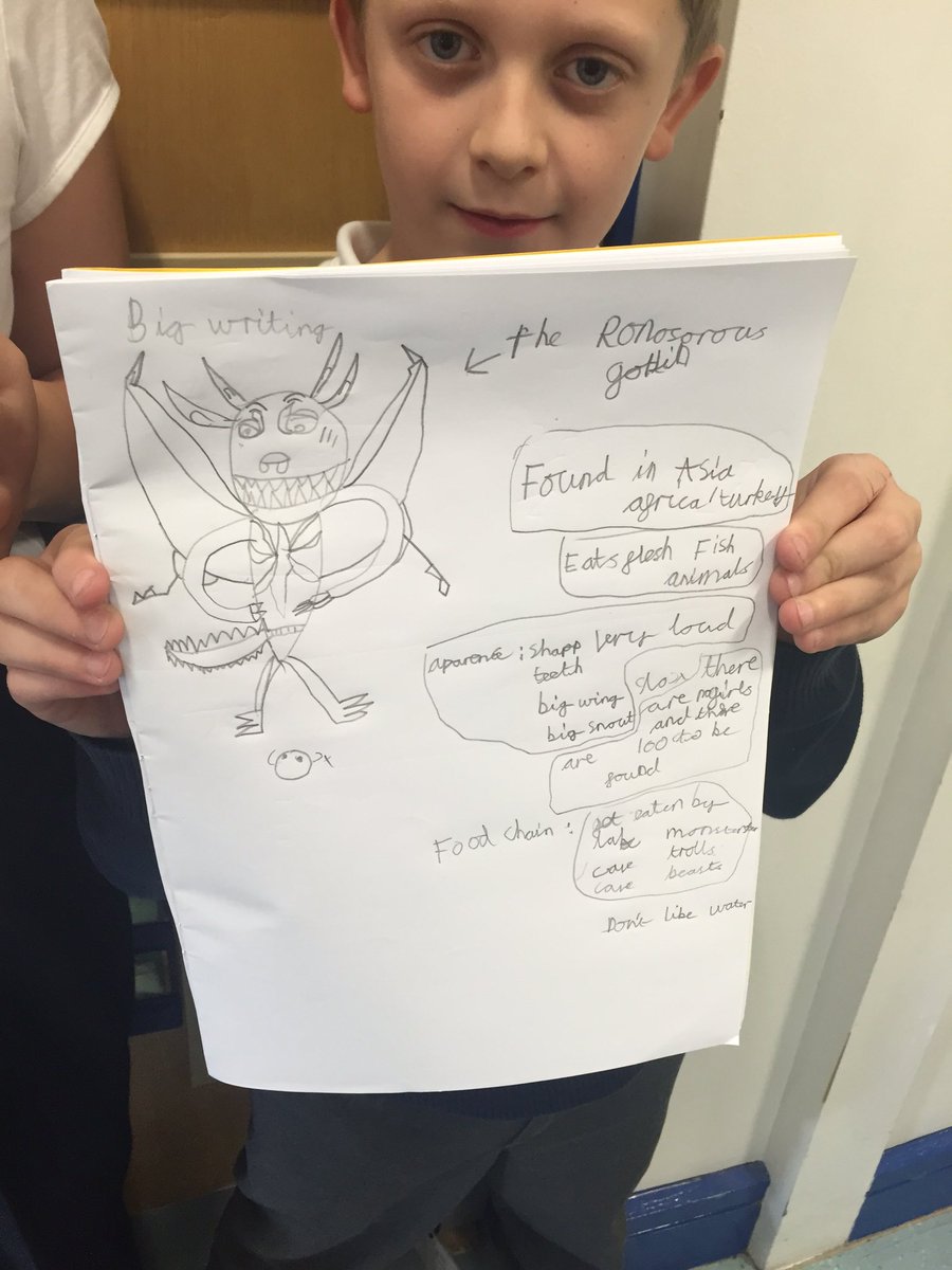 sjforrest92's tweet photo. The children planned their Big Writing which is a non-chronological report on their own mythical creature 🐲📝🌟 https://t.co/YJ1sfaH5kw