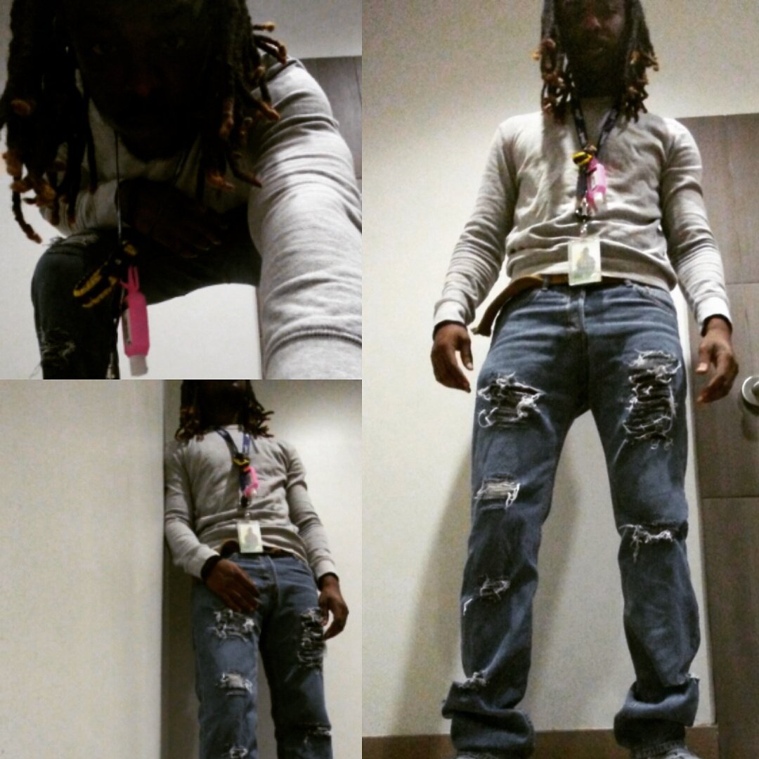 LCInfinite's tweet photo. - S/O to @niybk for the designed pants! #TimeToPunchTheClock #Work https://t.co/pku5R9b9ss