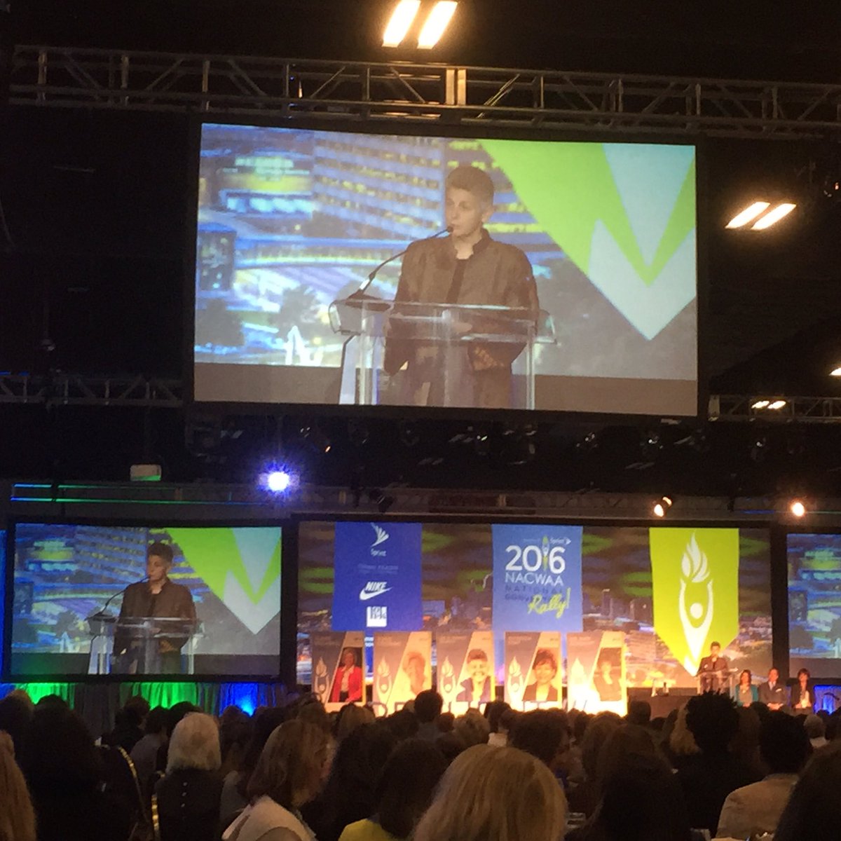 Dr. M. Dianne Murphy says Find gratitude not only on good days but on the hard ones too. #NACWAA16 <a href="/GofortheGreens/">GofortheGreens</a>